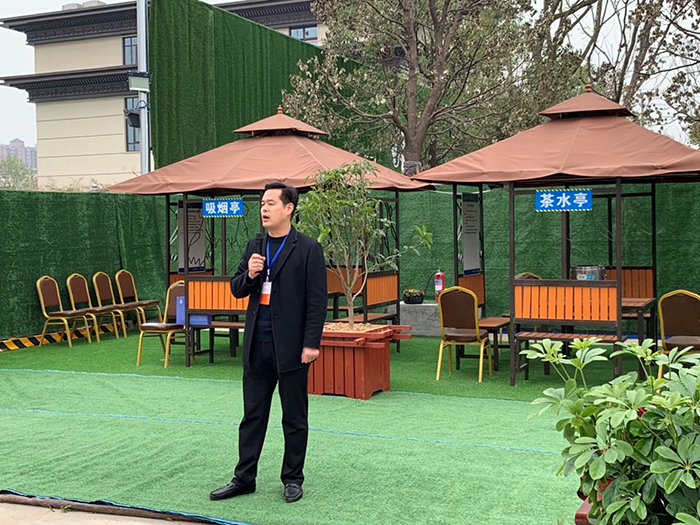 漯河市郾城区文明扬尘治理观摩会在我公司昌建誉峰项目召开