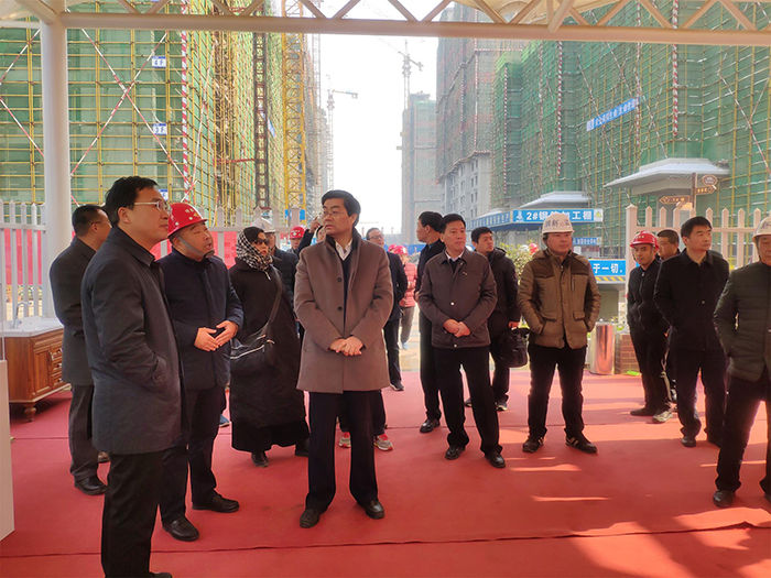 河南省住建厅等领导到天成家园项目进行考察调研