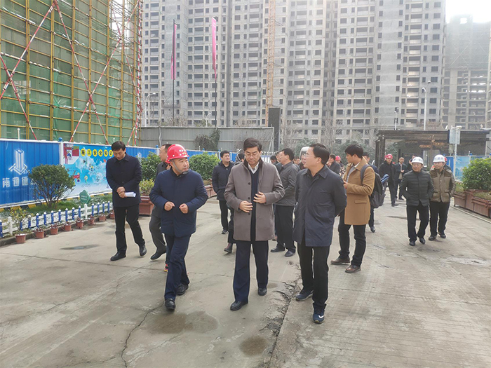 河南省住建厅等领导到天成家园项目进行考察调研